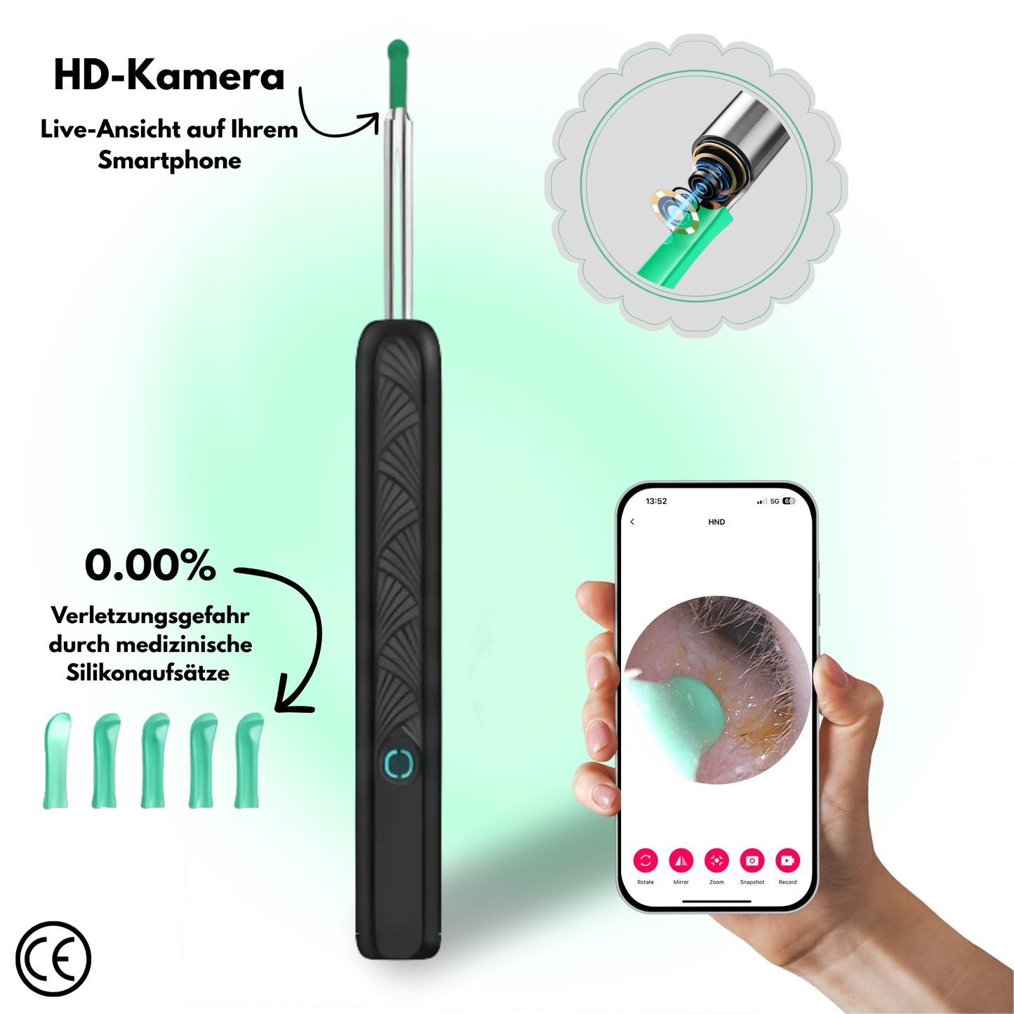NE3-D – Ohrreiniger mit Kamera
