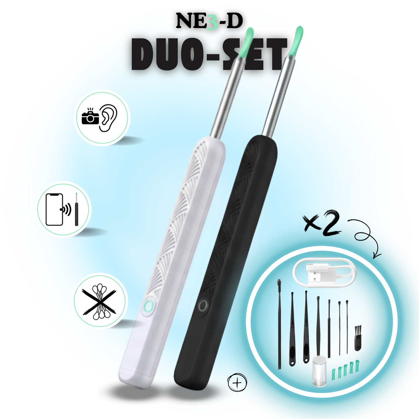 NE3-D – Ohrreiniger mit Kamera